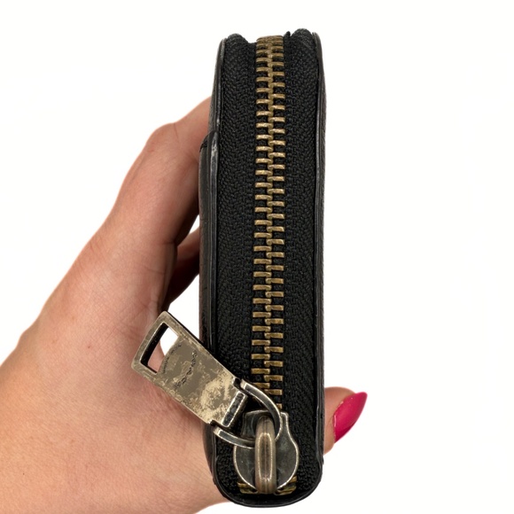 Coach Black Long Accordion Zip Wallet - Picture 3 of 15